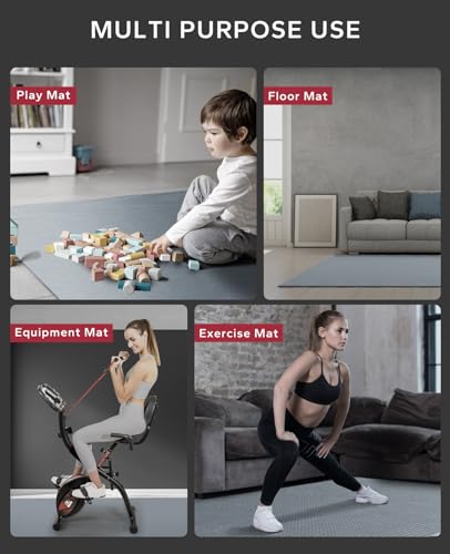 HAPBEAR Large Yoga Mat, 183?122cm/213?152cm?8mm, Non-Slip, Ultra Durable, Large Exercise Mat for Home Gym, Fitness, Yoga, Pilates, Stretching,