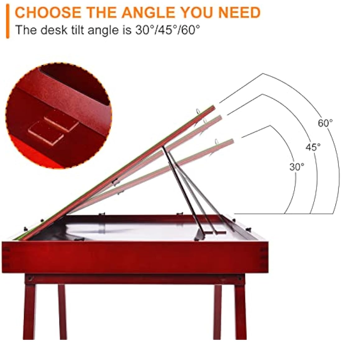 Folding Wooden Jigsaw Puzzle table with Storage Drawer and Rechargeable LED Light - jigsaw board with Adjustable Angle, Relief for Back and Neck Pain - Ideal for Adult Puzzle Enthusiasts