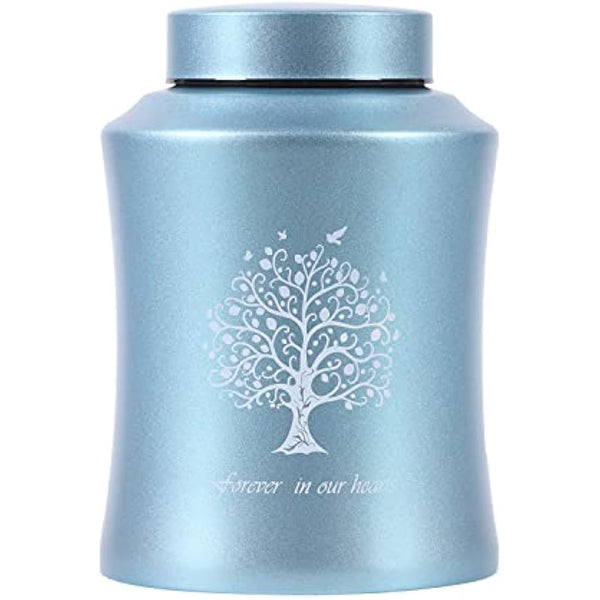Adult Cremation Urn for Human Ashes - Medium Size for Dad or Mom - Funeral Urn (Blue)