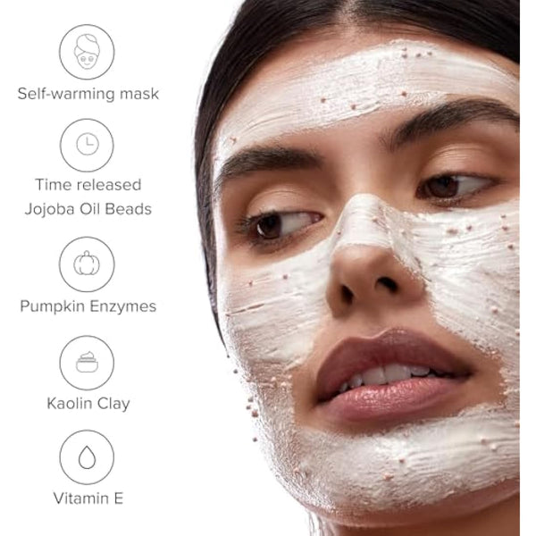 DRMTLGY Pumpkin Enzyme Face Mask with Jojoba Beads. Gentle Exfoliating Pumpkin Facial Mask for Dullness, Uneven Skin Tone, Fine Lines and Wrinkles. 5.5 oz