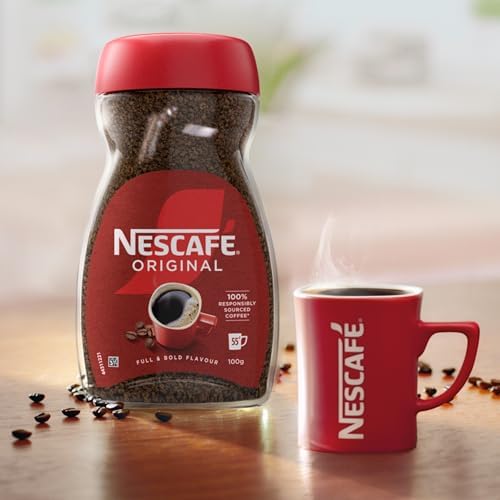 NESCAFÉ Original Instant Coffee 100g, Rich Aroma, Full and Bold Flavour (Pack of 12)