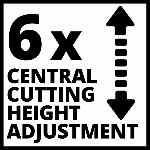 Einhell Power X-Change 36/43 Cordless Lawnmower With Battery (x2) and Charger (x2) - 36V, 43cm Cutting Width, 63L Grass Box, 6 Cutting Heights, Mulching - GE-CM 43 Li M Battery Lawn Mower Red / Black