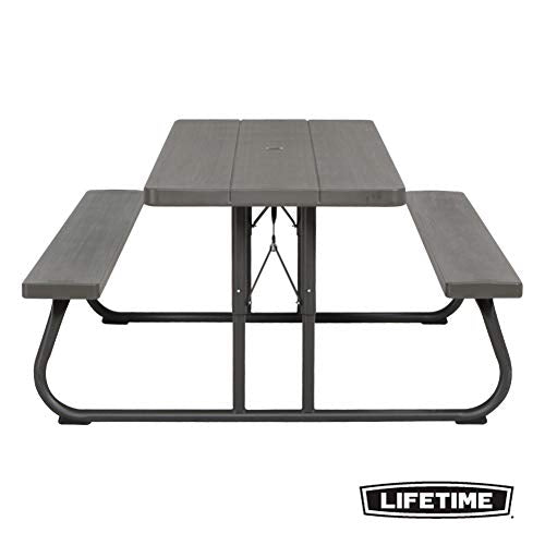 LIFETIME 60112 6 ft (1.83 m) Picnic Table (brown)