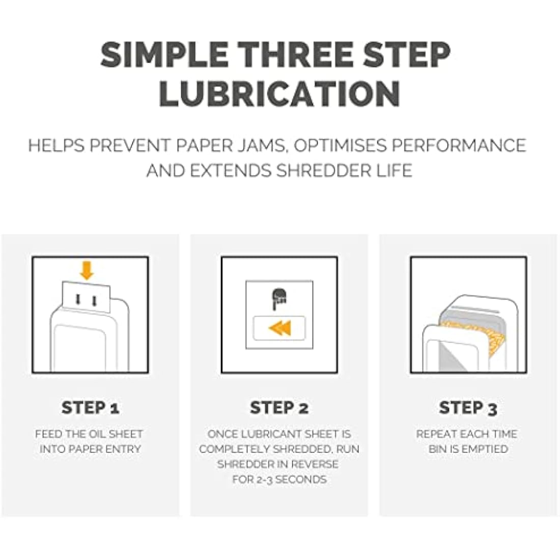 Fellowes 10 Paper Shredder Oil Lubricant Sheets – Powershred Performance+ Easy to Use Shredder Oil Sheets - White