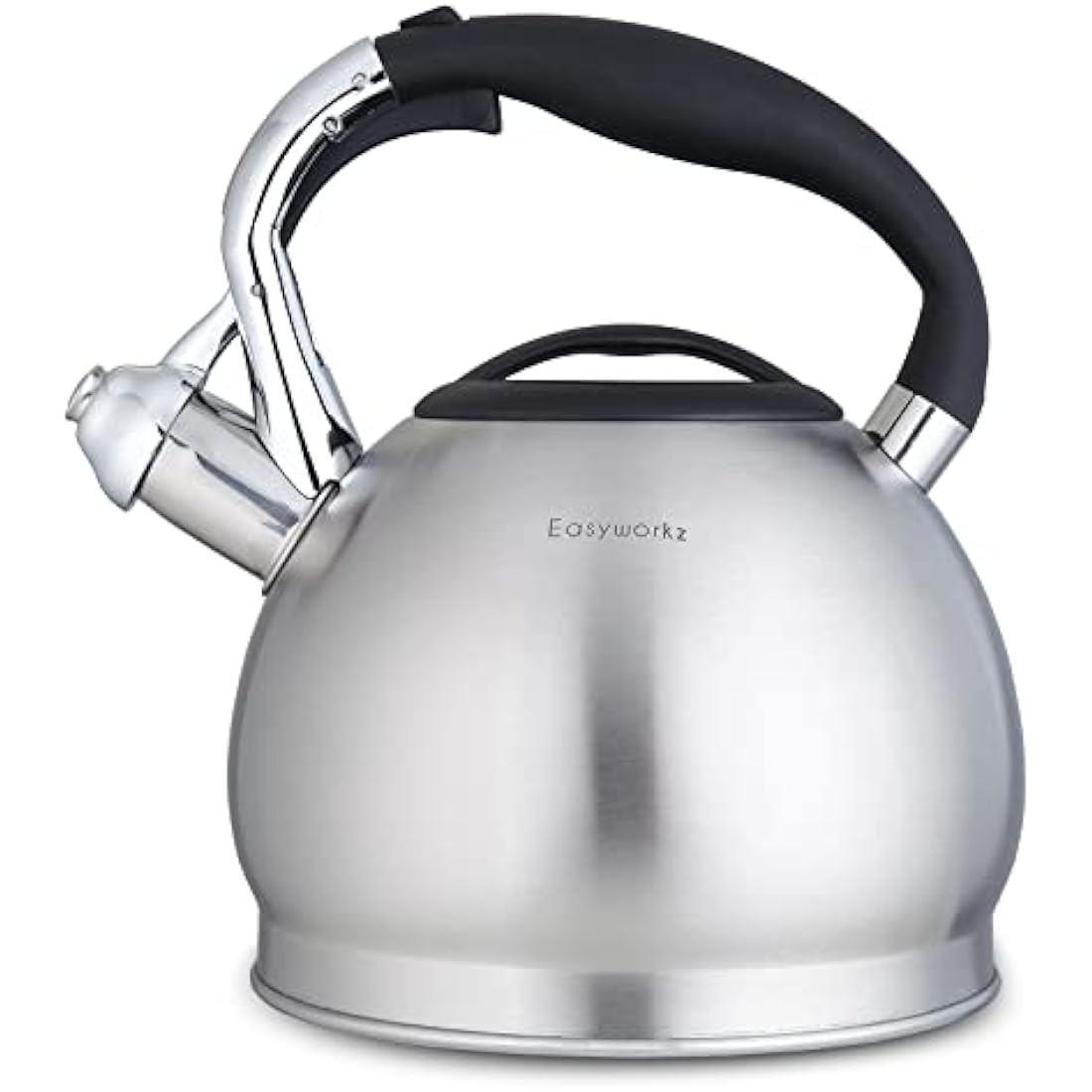 Easyworkz Whistling Stovetop 2.3l Tea Kettle Food Grade Stainless Steel Hot Water Tea Pot with Loud Whistle