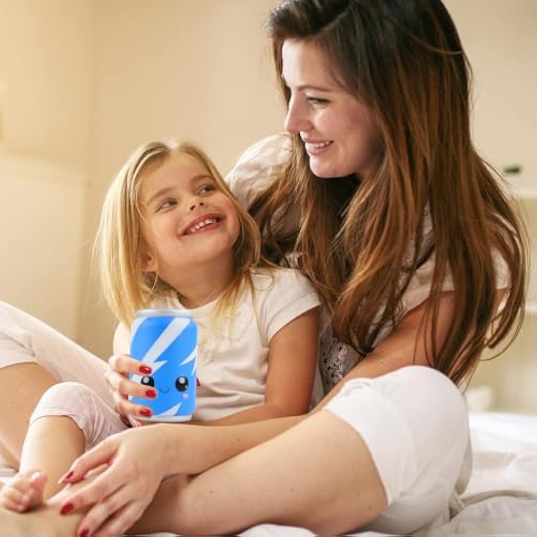 Anboor 4.7" Squishies Toy Blue Can Kawaii Soft Toy Slow Rised Squeeze Food Squishy Stress Relief for Kid Adult Toys Stocking Filler Gifts