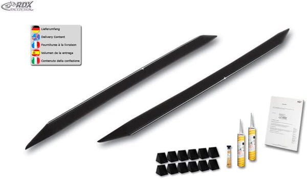 RDX Racedesign Side skirts 'Slim' compatible with BMW 3-Series GT F34 2013- (ABS glossy black)
