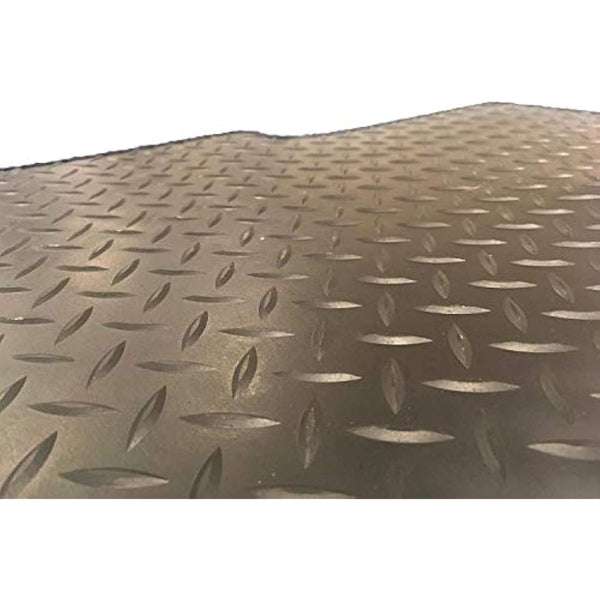 Lusso Floor Carpet Mats for Car | Tailored/Compatible to Fit Citroen Relay 2006-2019 | Heavy Duty 3mm Rubber Car Mats | 1-Piece Set (Silver Edging)