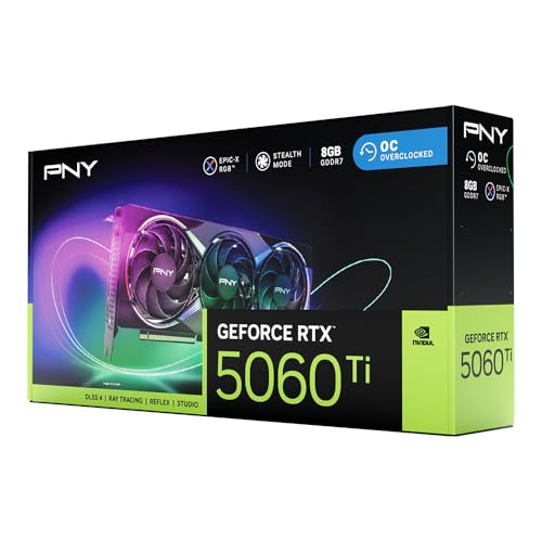 PNY GEFORCE RTX™ 5060 Ti 8GB ARGB Overclocked Triple Fan DLSS 4