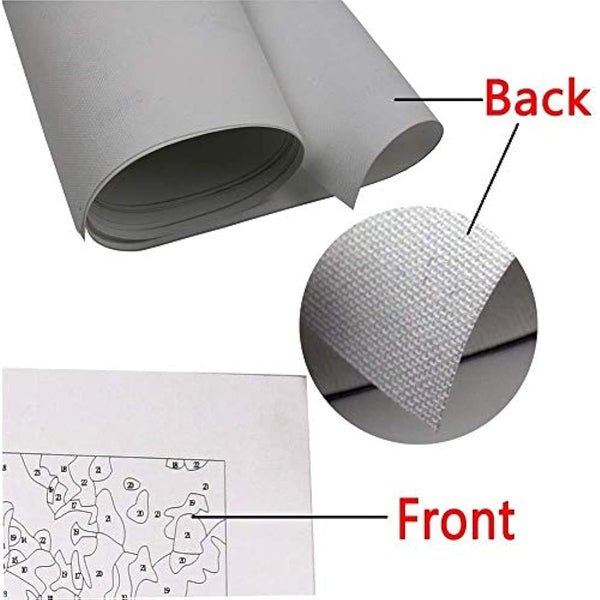 Painting by Numbers for Adult, DIY Canvas Oil Painting Kit for Kids with Paint brushes Acrylic Pigment Drawing Paintwork 16x20inch Without Frame(Boat)