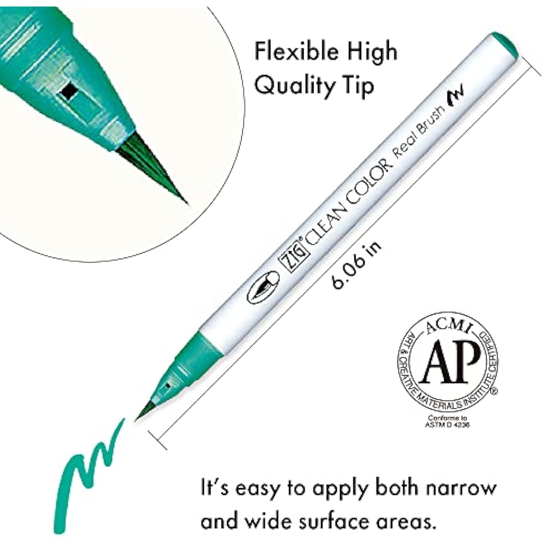 Kuretake ZIG CLEAN COLOR REAL BRUSH 30 COLOUR SET B with Flexible Brush Tips, Watercolor Pens for Painting, Drawing, Calligraphy, Made in Japan, RB-6000AT/30VB