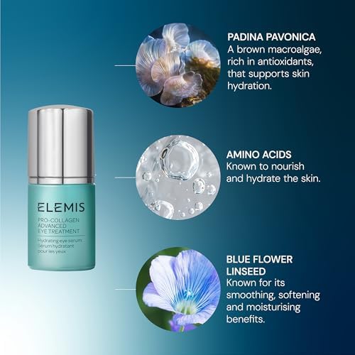 ELEMIS Pro-Collagen Eye Treatment, Eye Revive Mask, Vitality Eye Cream, Under Eye Gel Mask – Anti-Aging, Hydrating & Brightening Skincare for Puffiness, Dark Circles & Fine Line