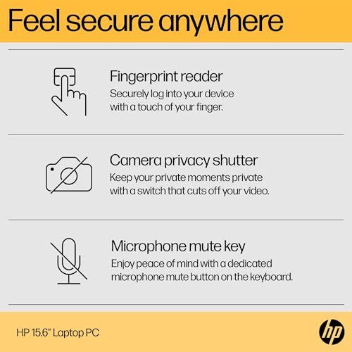 HP 15.6" Laptop | AMD Ryzen 3 7320U Processor | 8 GB RAM | 256 GB SSD | AMD Radeon Graphics | FHD Display | Up to 11hrs 15 mins battery | Win 11 | Dual Speakers | Jet Black | 15-fc0038sa