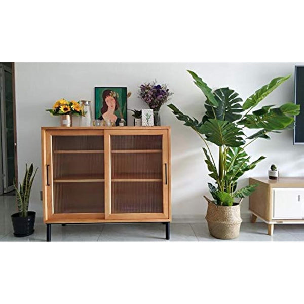 DOKOT Natural Seagrass Belly Basket Laundry Basket Large Storage Basket Indoor Plants