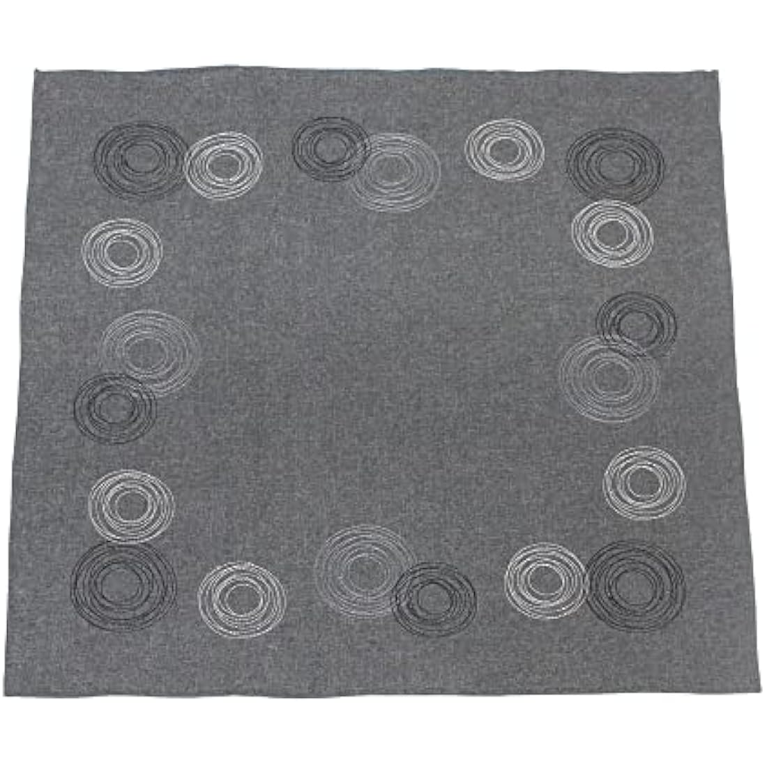 Frank Table runner, Polyester, grey, 85 x 85 cm
