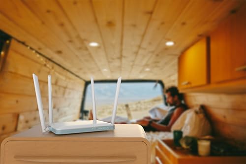 D-Link DWR-932 4G/3G LTE Unlocked Wireless N300 Mobile Broadband Router - Wi-Fi Portable Hotspot, Black