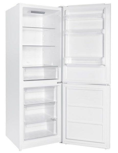 Teknix FFH1825WB 55cm Freestanding 50/50 Fridge Freezer - 256 Litre Capacity - Total No Frost - Non-plumbed Water Dispenser - Black, H182.5 x W55 x D56.2 (cm)