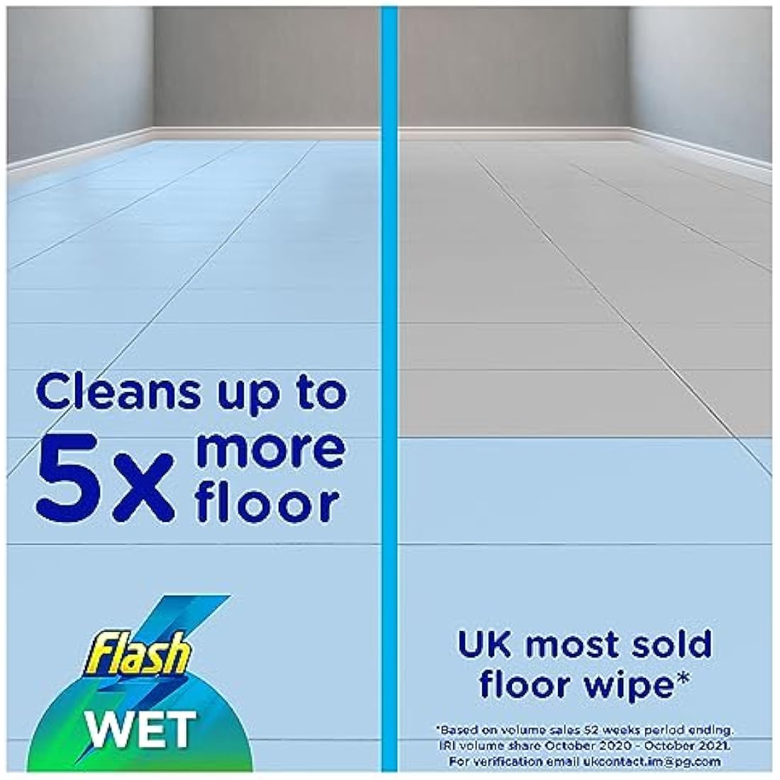 Flash Speedmop Wet Floor Cleaning Wipes, 96 Cloths (24x4), Antibac Lemon Multi-Surface, Trap & Lock Daily Dirt, Grease & Grime Without Getting Down On Your Knees ( Package may vary)