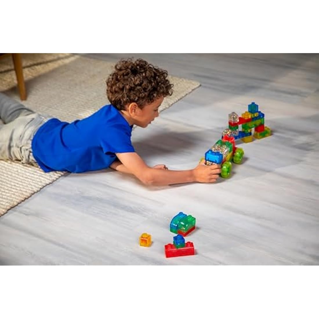 Jelly Blox Vehicle Kit - Includes 35 Blocks - Toddler & Preschool Building Blocks Kids Can Squeeze, Stretch, Squish - Safety Tested & Ouch-Free - Tactile, Sensory Play Toy for Ages 2 Plus