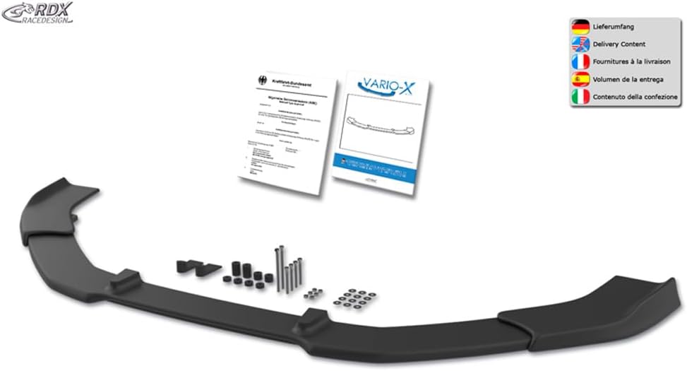 RDX Racedesign Front spoiler Vario-X compatible with Chevrolet Cruze 2009-2011 (PU)