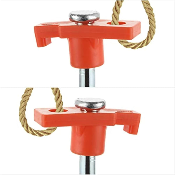 GOYADA 20 PCS Metal Rock Pegs For Awnings 10inch, Hard Ground Tent Camping Pegs Heavy Duty, Gazebo Awning Storm Camping Pegs For Camping Awning Traveling Netting Tarp (Orange)