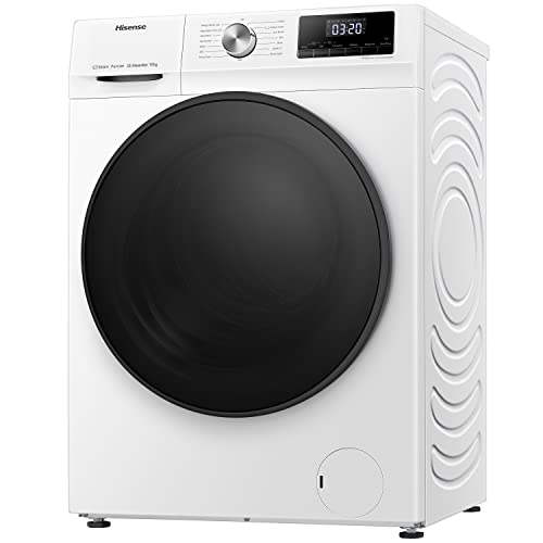Hisense 3 Series WFQA9014EVJM Freestanding 9 KG Front Load Washing Durable Inverter Machine Steam Wash Quick Wash 15 Washing Programs 1400 RPM White- Energy Rating A