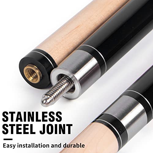 Aklot Pool Cue,Cue Sticks 58" Pool Cues Adult Canadian Maple Wood Cue Stick for Professional Billiard Players 21 oz