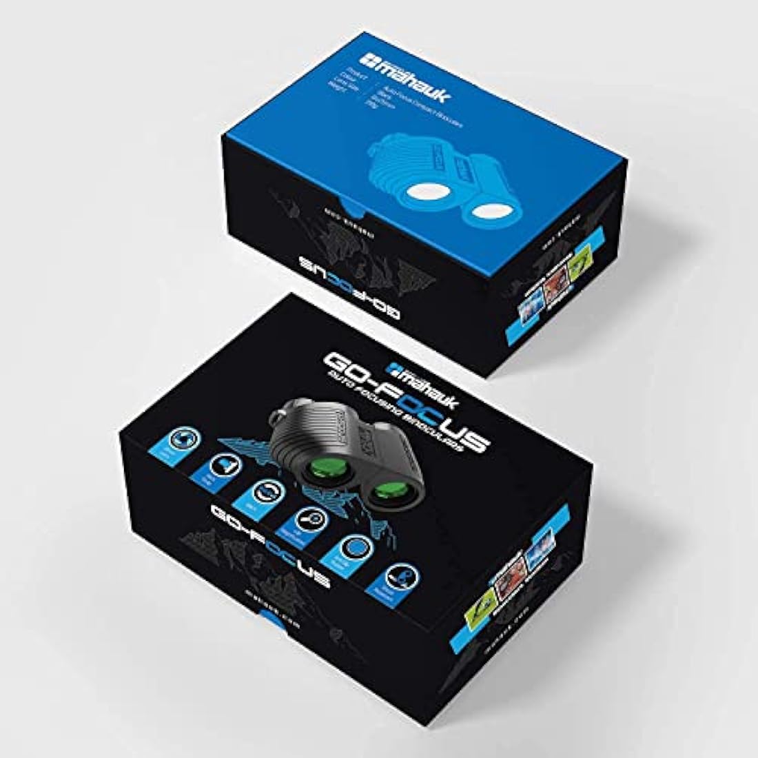 Compact Binoculars for Adults Bird Watching & Stargazing | 10x25 BAK4 Prism | Adjustable Durable Lightweight & Waterproof | Carry Case & Neck Strap | Mahauk Go-Focus Binoculars