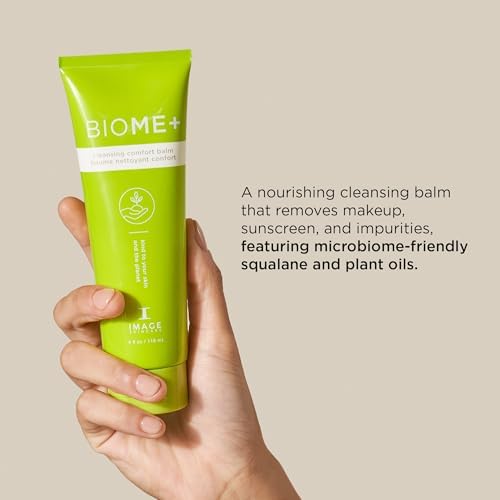 IMAGE Skincare BIOME+ Cleansing Comfort Balm, Microbiome Friendly Gentle Cleanser, Reduces Moisture Loss, 118 mL