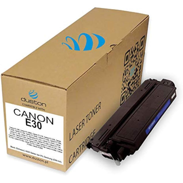2x E30, 1491A003BA Regenerated black toner cartridge Duston, compatible with Canon FC120 FC200 FC204 210 220 224 230 300 310 330 336 530 700 740 750 760 770 795 860 920 921 950 980