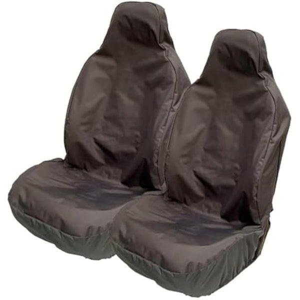 Carseatcover-UK Heavy Duty Black Waterproof Car Seat Covers for BUCKET RECARO SPORTS seats - 2 x Fronts (Airbag Friendly)