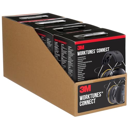 3M WorkTunes Connect Wireless Hearing Protector with Bluetooth Technology 90570E-1