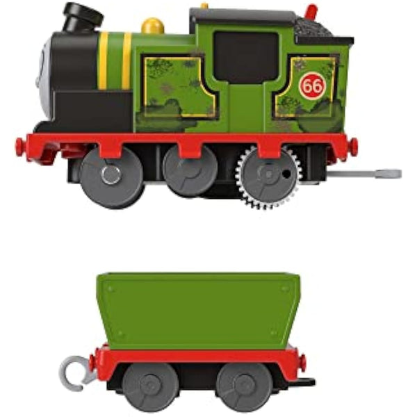Fisher-Price Thomas and Friends Whiff Toy Train, Battery-Powered Motorized Train Engine and Cargo Car for Preschool Pretend Play, HMC23, ‎multicolour