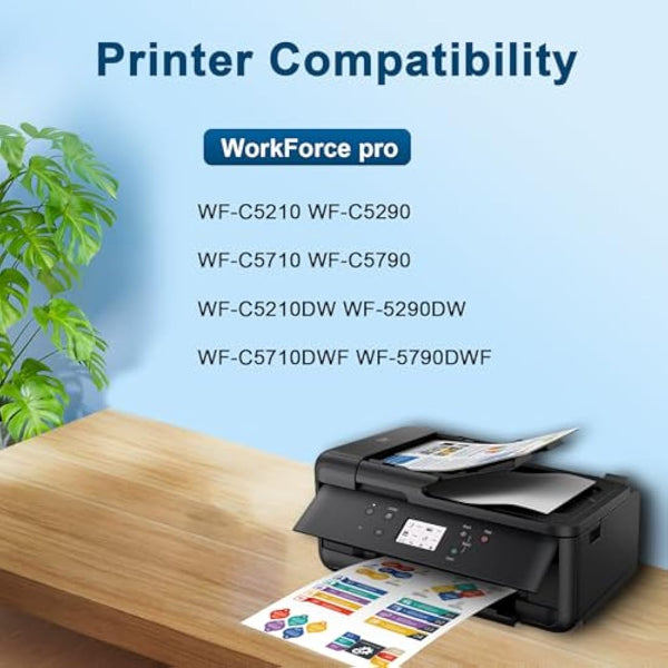 Jagute T9451 Ink Cartridges Compatible with Epson T9451 T9452 T9453 T9454 for Epson WorkForce Pro WF-C5210 WF-C5210DW WF-C5290 WF-C5290DW WF-C5710 WF-C5710DWF WF-C5790 WF-C5790DWF Printers (4 Pack)