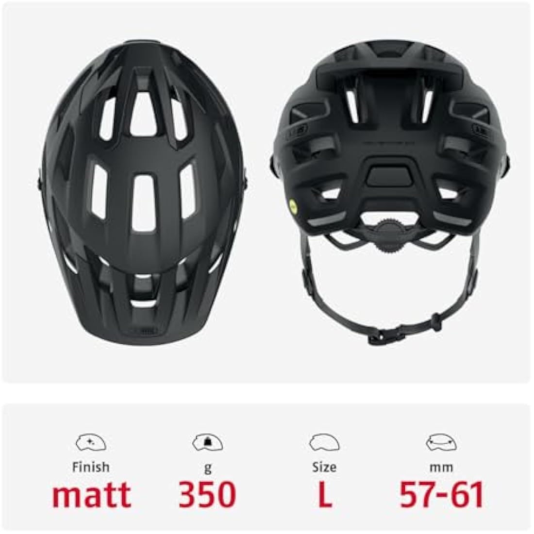 ABUS MTB Helmet Moventor 2.0 MIPS, Impact Protection for Off-Road Use, All-Mountain Helmet, Unisex Adult