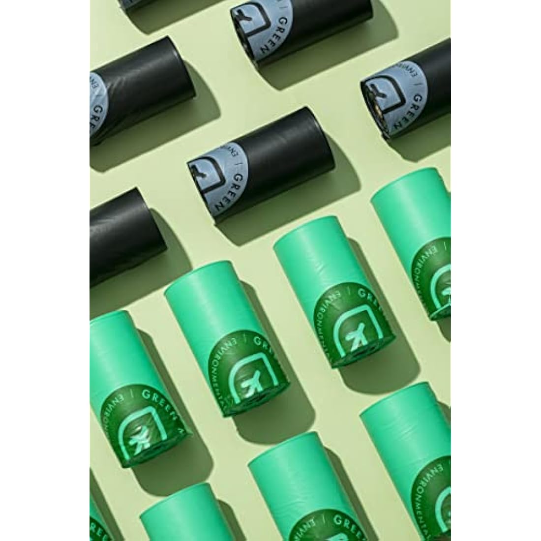 Green Maker Biodegradable 30% Thicker Dog Poop Bags 360 Dog Waste Bags Extra Thick Strong Made from Corn Starch Plants Based (Green)