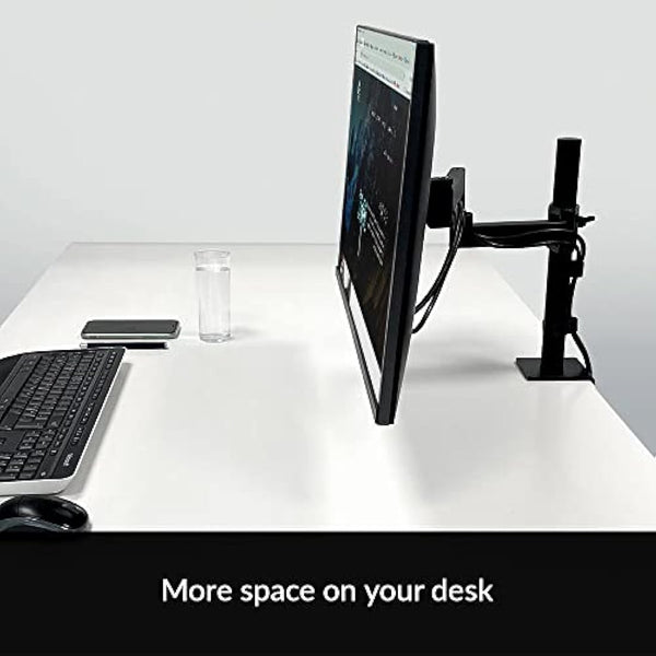 ARCTIC X1 - Monitor arm for one monitor, Monitor stand for up to 40"/43" Ultrawide, up to 10 kg/22 Ibs, Tiltable, Swivelable, Height adjustable, VESA 75x75/100x100 - Black