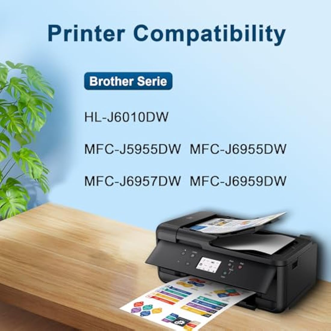 Jagute 4 Pack LC427 Ink Cartridges Compatible with Brother LC427 LC427XL Ink Cartridges Black and Colour Multipack for Brother MFC-J5955DW MFC-J6955DW MFC-J6957DW MFC-J6959DW HL-J6010DW Printers