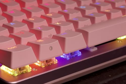 Glorious Gaming GMMK 2 Full Size (96%) - Mechanical Gaming Keyboard, Aluminium Frame, Customisable, Doubleshot Caps, Fox Switches, Per Key RGB, Full NKRO, English UK QWERTY Layout - Pink