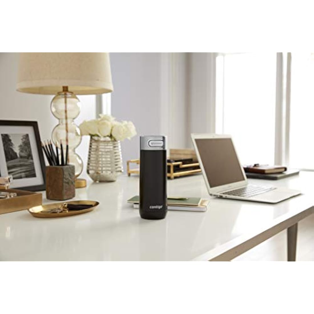 Contigo Luxe Autoseal Travel Mug, Stainless Steel Thermal Mug, Vacuum Flask, Leakproof Tumbler, dishwasher safe, Coffee Mug with BPA Free Easy-Clean Lid