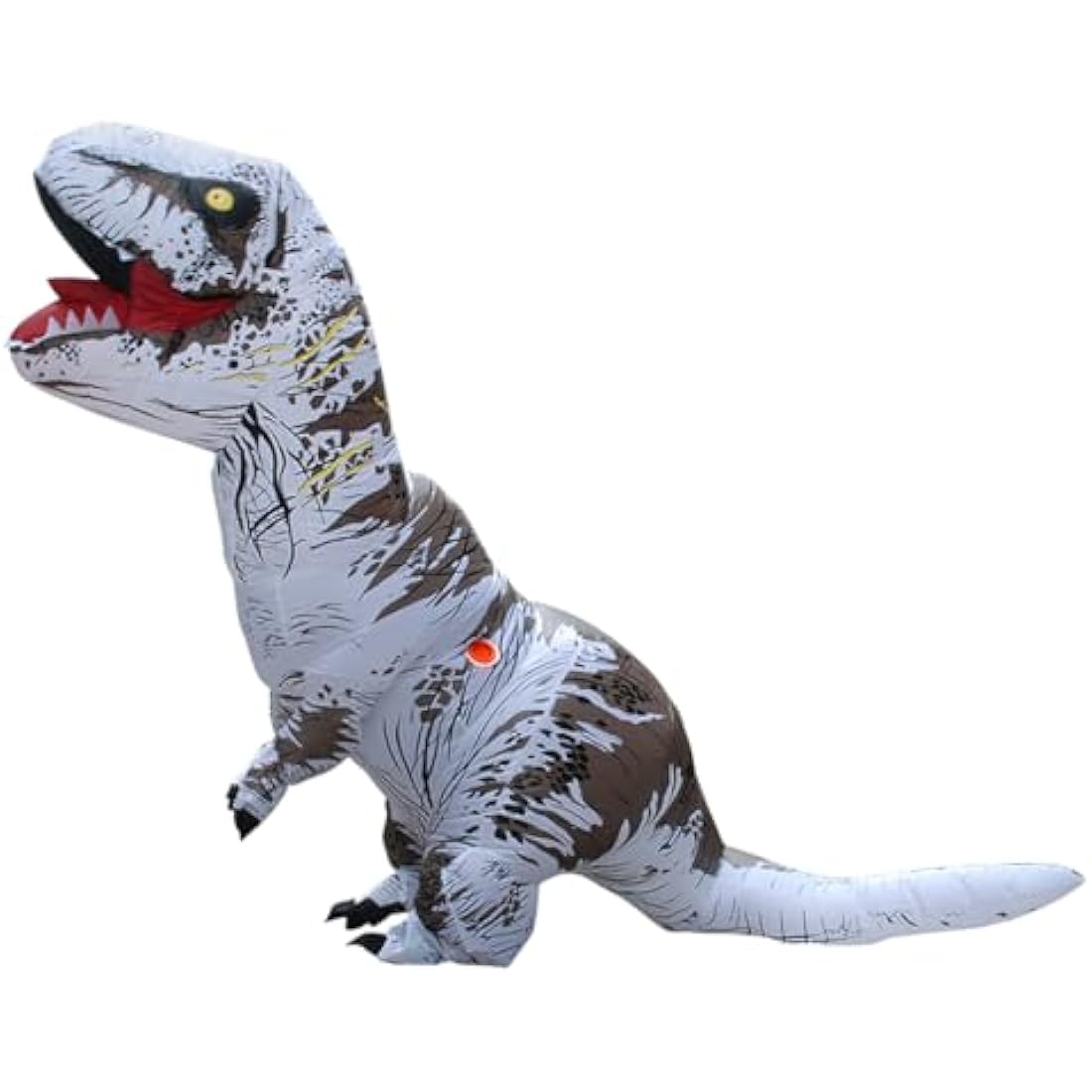 JASHKE Inflatable Costume Trex Dinosaur Costumes Halloween Costume Fancy Dress for Adult (White)