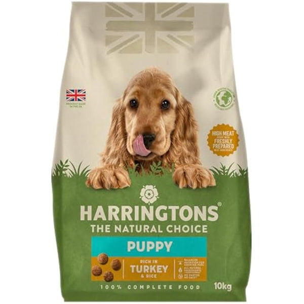 Harringtons Complete Puppy Dry Dog Food Turkey & Rice 10kg - Made with All Natural Ingredients