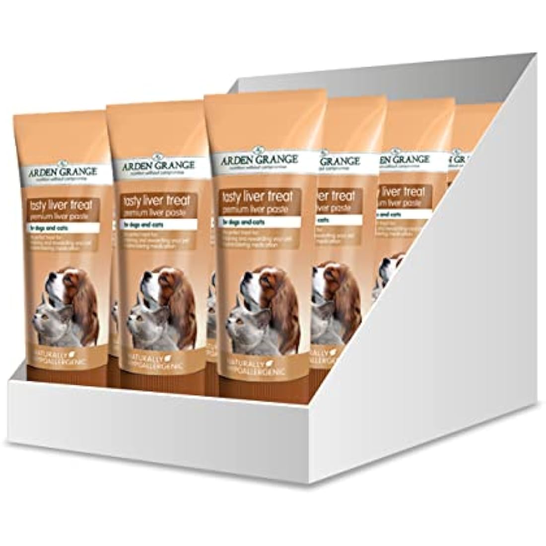 Arden Grange Tasty Liver Treats for Cats and Dogs, Brown, 75 g (Pack of 12)