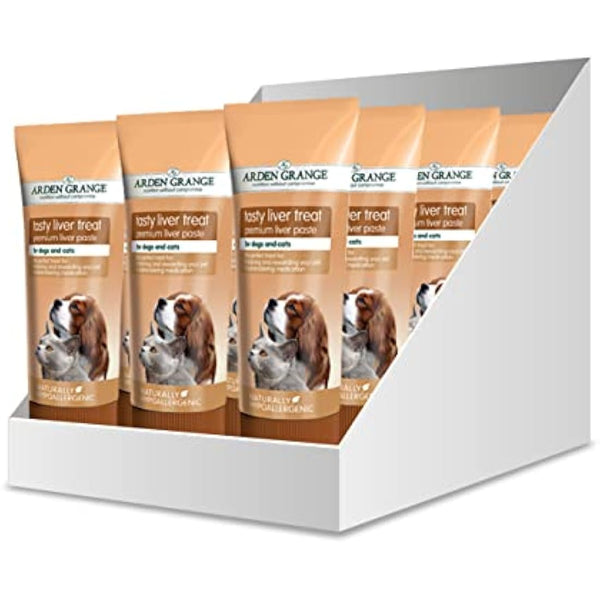Arden Grange Tasty Liver Treats for Cats and Dogs, Brown, 75 g (Pack of 12)
