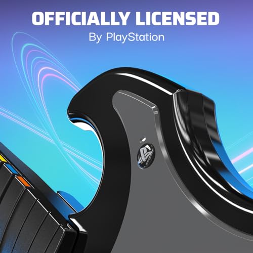 PDP RIFFMASTER Wireless Guitar Controller for PlayStation 5 and PlayStation 4, PS5/PS4, Rock Band 4, Audio Jack, Rechargeable Battery, Officially Licensed by Sony - Black