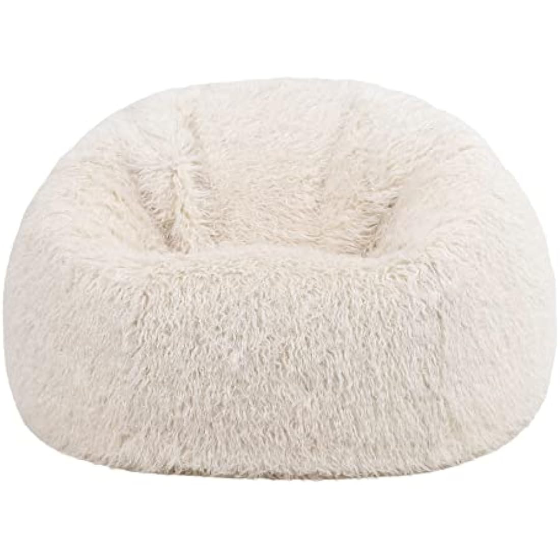 icon Kingston Faux Fur Bean Bag, Mongolian Fur, Large Adult Bean Bag Chair with Filling Included, Comfy Chair, Living Room Furniture, Bedroom Furniture