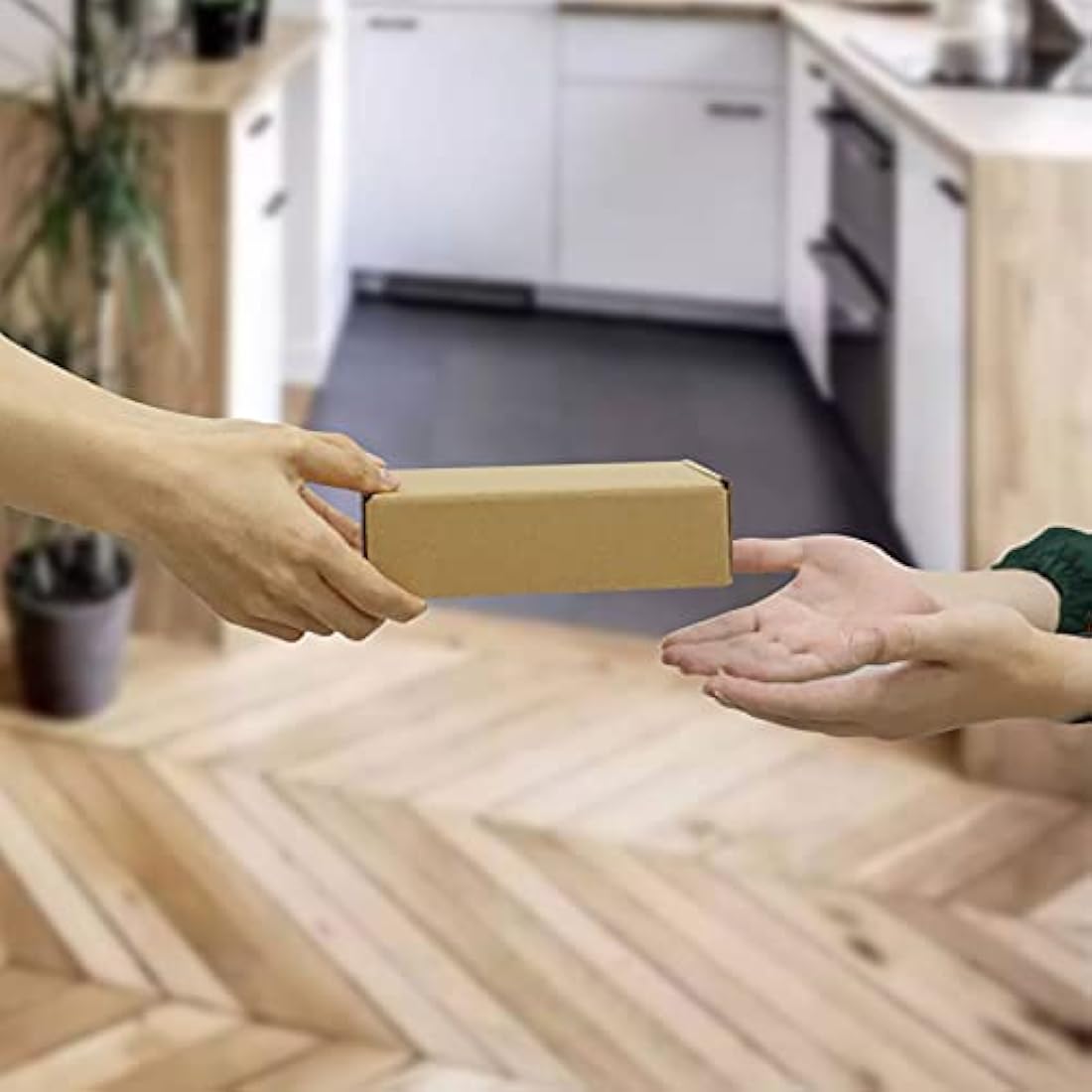 HORLIMER 25 Pack Shipping Boxes, 17.8x12.7x5cm(7x5x2 inches) Corrugated Cardboard Mailing Box, Brown