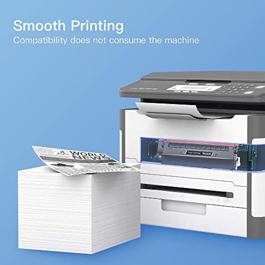 GPC Image TN2420 TN-2420 Compatible Toner Cartridges for Brother TN2410 TN-2410 for DCP-L2510D L2530DW L2550DN HL-L2310D L2350DW L2357DW L2370DN L2375DW MFC-L2710DN L2710DW L2730DW L2750D(2 Black)