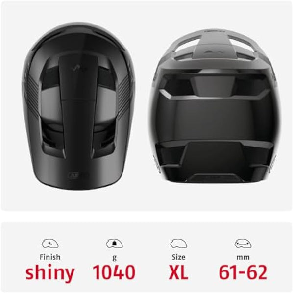 ABUS Downhill Bicycle Helmet HiDrop - Full-face Helmet with ABS Outer Shell for MTB Trails