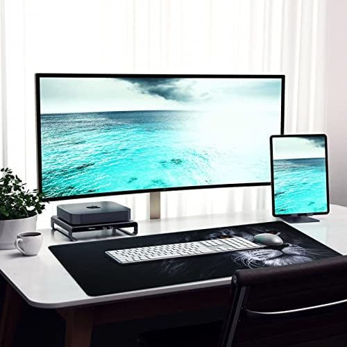 Jahosin Extended XXL Gaming Mouse Pad, Non-Slip Rubber Base, Smooth Surface Waterproof Computer Desk Mat for PC, Mac, Laptop - Stitched Edges for Gaming,Office,Home